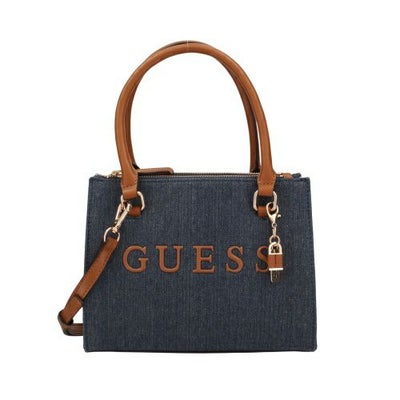 GUESS デニム 2way トートバッグ ショルダー モノグラム h655 ゲス 