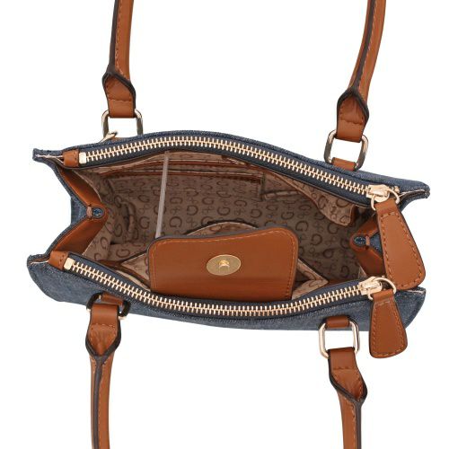 ゲス ショルダーバッグ レディース RODNEY ブルー GUESS DE792605 DENIM