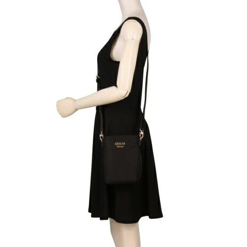 ゲス ショルダーバッグ レディース FOLLIE LARGE CHIT CHAT ブラック GUESS NN9676016 BLACK