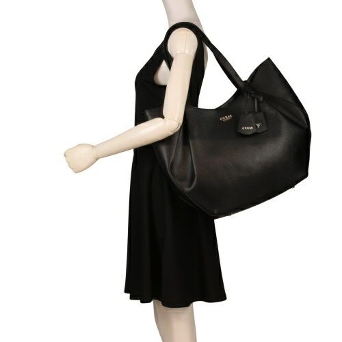 ゲス トートバッグ レディース AMORETTE 2 IN 1 TOTE ブラック GUESS BG789824 BLACK
