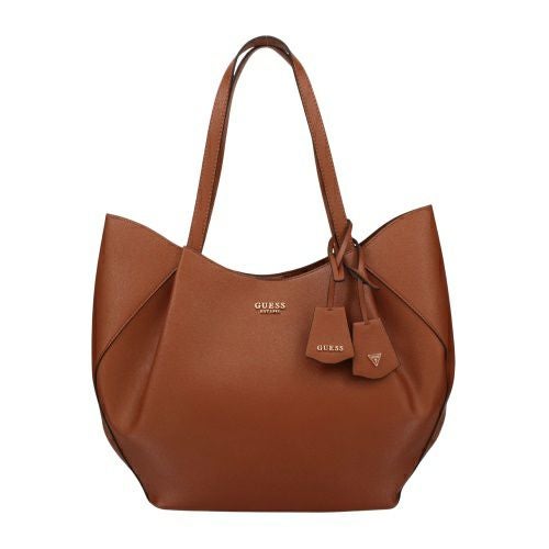 靴/バッグ GUESS Torebka Guess Izzy Top Zip Shoulder Bag HWSG86 54010 Latte Logo