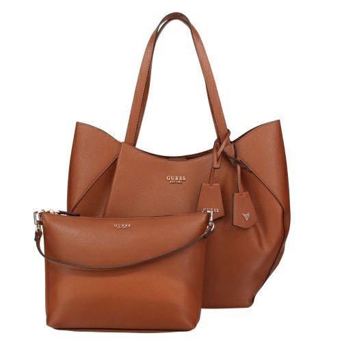 ゲス トートバッグ レディース AMORETTE 2 IN 1 TOTE ブラウン GUESS BG789824 COGNAC