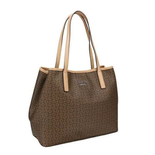 ゲス トートバッグ レディース PORTINI TRAP TOTE ブラウン GUESS