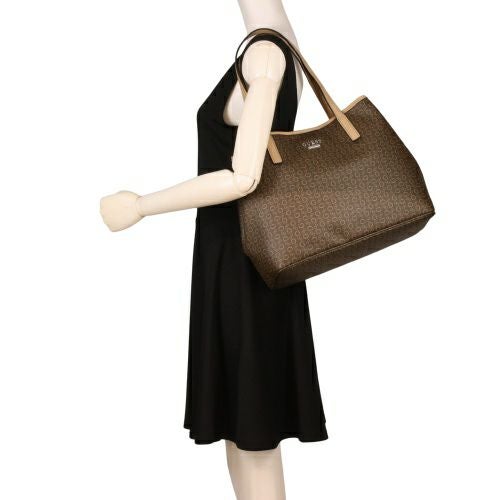 ゲス トートバッグ レディース PORTINI TRAP TOTE ブラウン GUESS