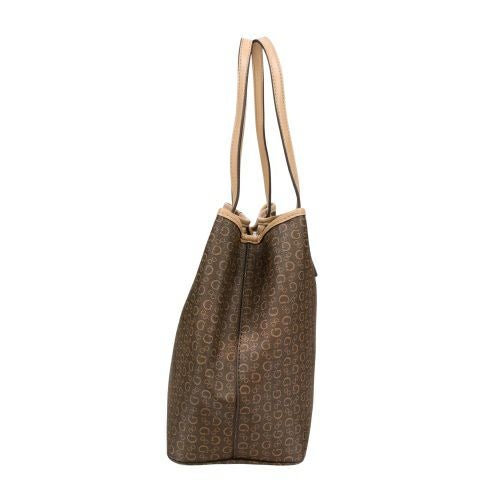 ゲス トートバッグ レディース PORTINI TRAP TOTE ブラウン GUESS