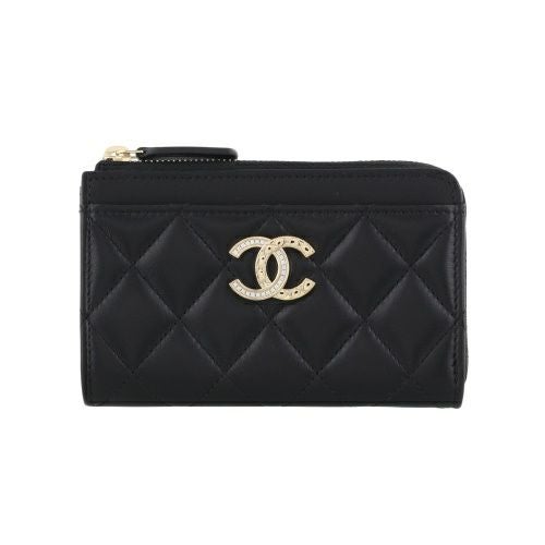 シャネル コインケース カードケース フラグメントケース レディース ブラック CHANEL AP4344 B18692 94305