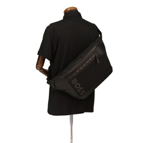 ヒューゴボス ボディバッグ メンズ ONSET BELT BAG ブラック BOSS 50552745 001 BLACK