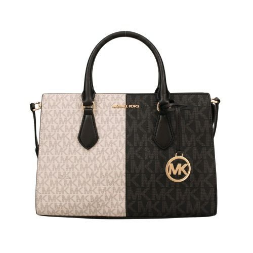 マイケルコース ハンドバッグ レディース シーラ ミディアム ツートン メタリック シグネチャー ロゴ サッチェル ブラック MICHAEL KORS 35F5G6HS3B BLACK MULTI