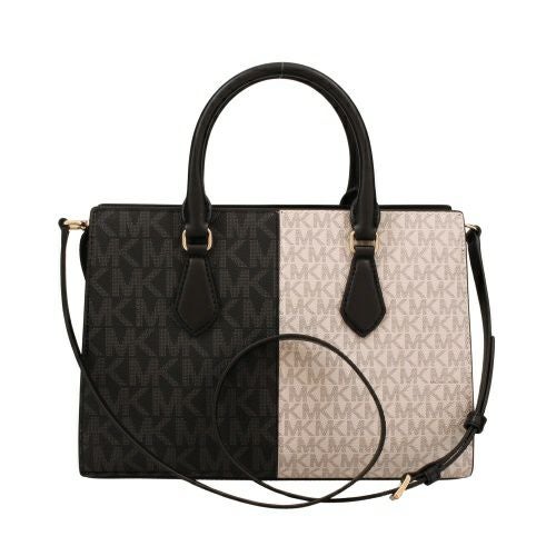 マイケルコース ハンドバッグ レディース シーラ ミディアム ツートン メタリック シグネチャー ロゴ サッチェル ブラック MICHAEL KORS 35F5G6HS3B BLACK MULTI