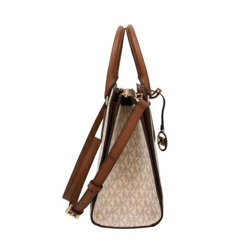 マイケルコース ハンドバッグ レディース シーラ ミディアム ツートン メタリック シグネチャー ロゴ サッチェル ブラウン MICHAEL KORS 35F5G6HS3B BROWN MULTI