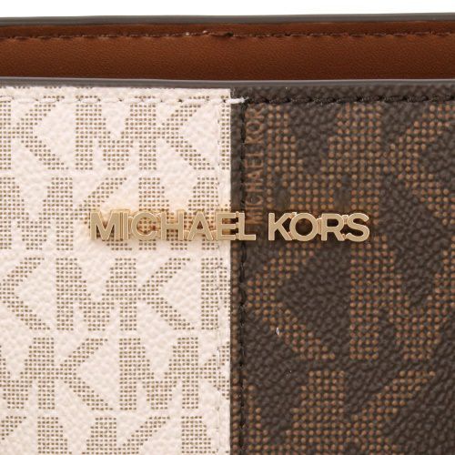 マイケルコース ハンドバッグ レディース シーラ ミディアム ツートン メタリック シグネチャー ロゴ サッチェル ブラウン MICHAEL KORS 35F5G6HS3B BROWN MULTI