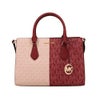 マイケルコース ハンドバッグ レディース シーラ ミディアム ツートン メタリック シグネチャー ロゴ サッチェル レッド MICHAEL KORS 35F5G6HS3B CHERRY MULTI