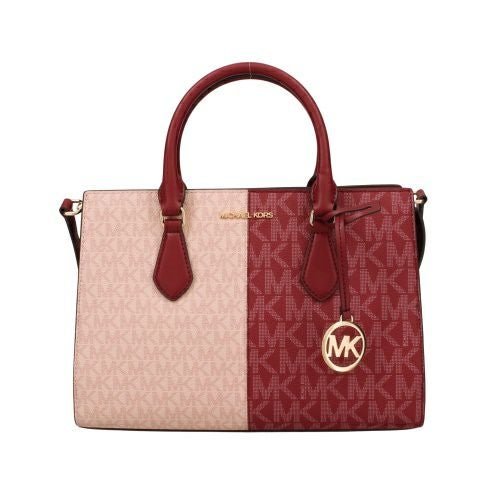 マイケルコース ハンドバッグ レディース シーラ ミディアム ツートン メタリック シグネチャー ロゴ サッチェル レッド MICHAEL KORS 35F5G6HS3B CHERRY MULTI