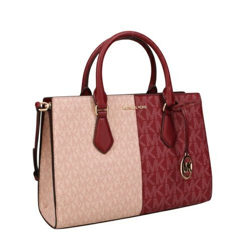 マイケルコース ハンドバッグ レディース シーラ ミディアム ツートン メタリック シグネチャー ロゴ サッチェル レッド MICHAEL KORS 35F5G6HS3B CHERRY MULTI