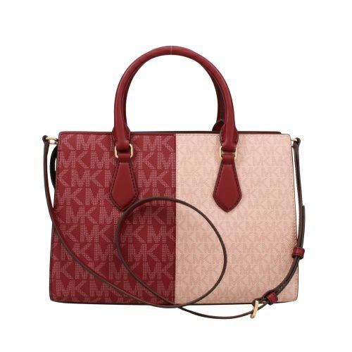 マイケルコース ハンドバッグ レディース シーラ ミディアム ツートン メタリック シグネチャー ロゴ サッチェル レッド MICHAEL KORS 35F5G6HS3B CHERRY MULTI