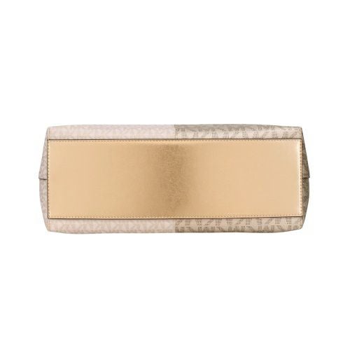 マイケルコース ハンドバッグ レディース シーラ ミディアム ツートン メタリック シグネチャー ロゴ サッチェル ゴールド MICHAEL KORS 35F5G6HS9Y PALE GOLD