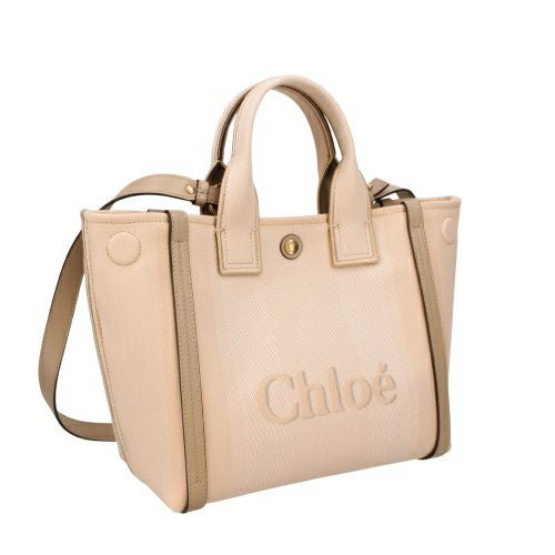 クロエ ショルダーバッグ レディース CHLOE CARRY SMALL TOTE ベージュ
