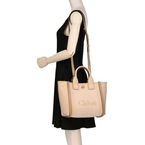 クロエ ショルダーバッグ レディース CHLOE CARRY SMALL TOTE ベージュ CHLOE CHC25SS911 O65 26Y BLUSHY BEIGE