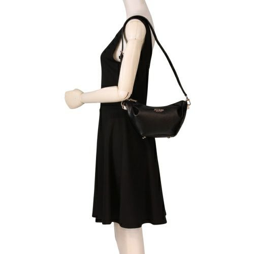 ゲス ショルダーバッグ レディース AMORETTE TOP ZIP SHOULDER BAG ブラック GUESS BG789817 BLACK