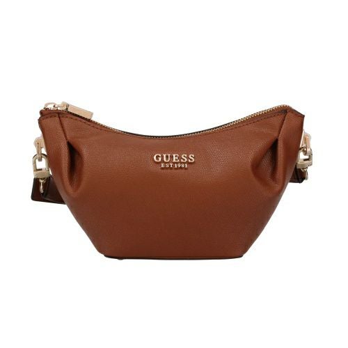 ゲス ショルダーバッグ レディース AMORETTE TOP ZIP SHOULDER BAG ブラウン GUESS BG789817 COGNAC