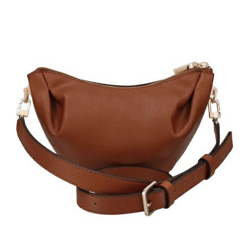ゲス ショルダーバッグ レディース AMORETTE TOP ZIP SHOULDER BAG ブラウン GUESS BG789817 COGNAC