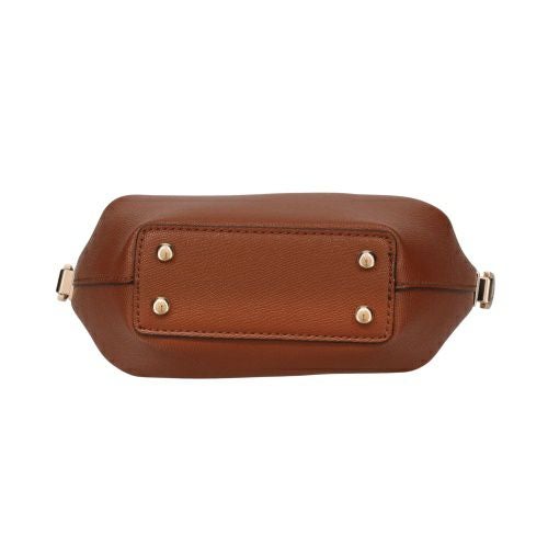 GGパターン ブラウンショルダーバッグ ゲス ショルダーバッグ レディース AMORETTE TOP ZIP SHOULDER BAG