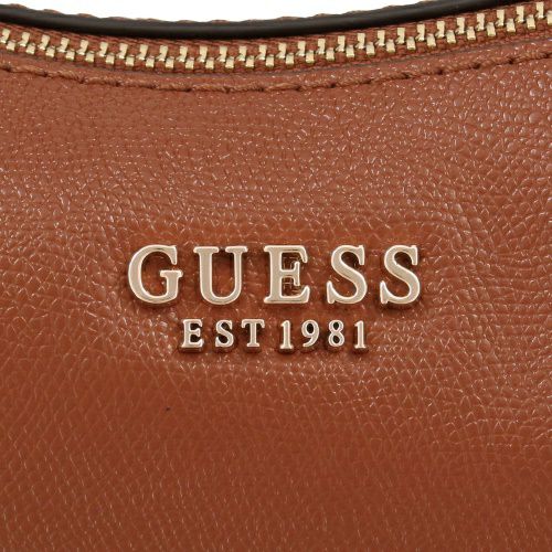 ゲス ショルダーバッグ レディース AMORETTE TOP ZIP SHOULDER BAG ブラウン GUESS BG789817 COGNAC