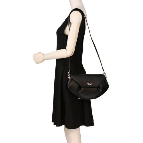 ゲス ショルダーバッグ レディース AMORETTE FLAP CROSSBODY ブラック