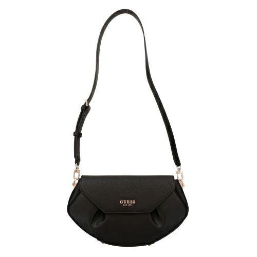ゲス ショルダーバッグ レディース AMORETTE FLAP CROSSBODY ブラック