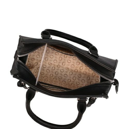 ゲス ショルダーバッグ レディース WRENLEY SMALL SATCHEL ブラック