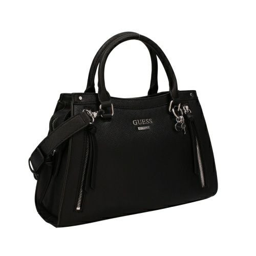 ゲス ショルダーバッグ レディース WRENLEY SATCHEL ブラック GUESS