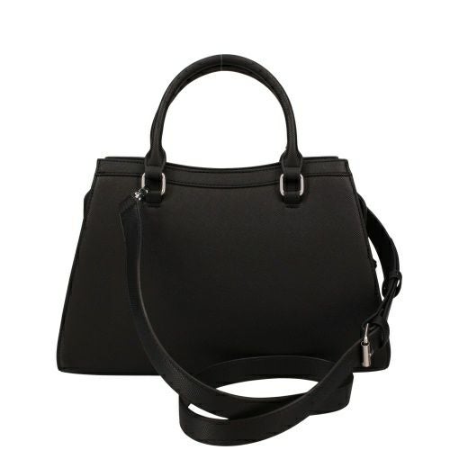ゲス ショルダーバッグ レディース WRENLEY SATCHEL ブラック GUESS