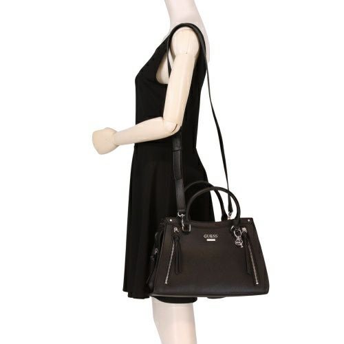 ゲス ショルダーバッグ レディース WRENLEY SATCHEL ブラック GUESS EE984407 BLACK