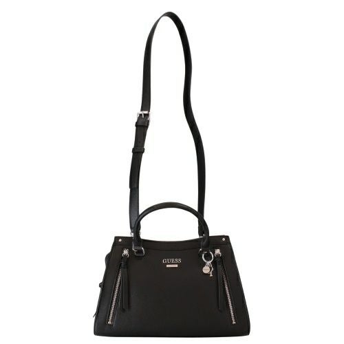 ゲス ショルダーバッグ レディース WRENLEY SATCHEL ブラック GUESS