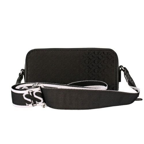 ゲス ショルダーバッグ レディース AMANZA MINI CROSSBODY TOP ZIP ブラック GUESS GA961470 BLACK