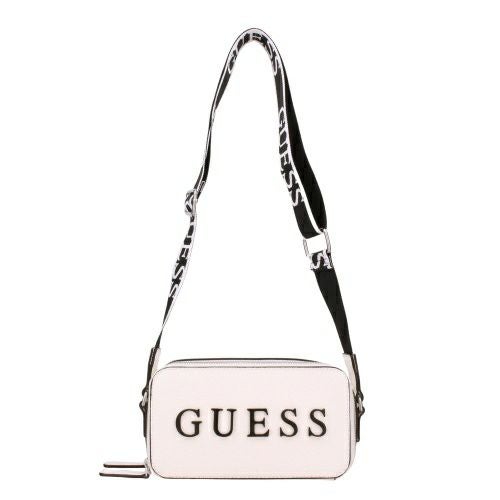 ゲス ショルダーバッグ レディース AMANZA MINI CROSSBODY TOP ZIP ホワイト GUESS GA961470 WHITE MULTI