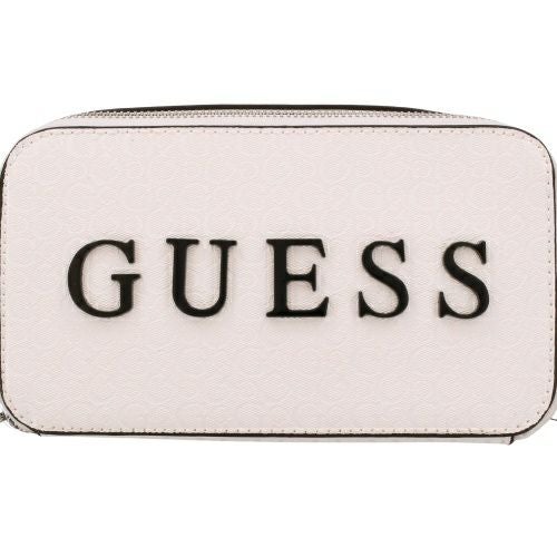 ゲス ショルダーバッグ レディース AMANZA MINI CROSSBODY TOP ZIP ホワイト GUESS GA961470 WHITE MULTI