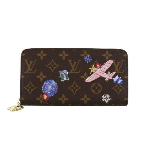 ルイヴィトン 長財布 モノグラム ジッピー・ウォレット ブラウン LOUIS VUITTON M26256 スノーウィパール