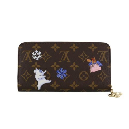 ルイヴィトン 長財布 モノグラム ジッピー・ウォレット ブラウン LOUIS VUITTON M26256 スノーウィパール