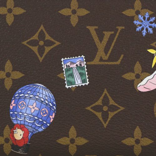 ルイヴィトン 長財布 モノグラム ジッピー・ウォレット ブラウン LOUIS VUITTON M26256 スノーウィパール