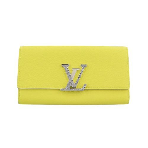 ルイヴィトン 長財布 トリヨン ポルトフォイユ・カプシーヌ イエロー LOUIS VUITTON N89197 トニックレモン
