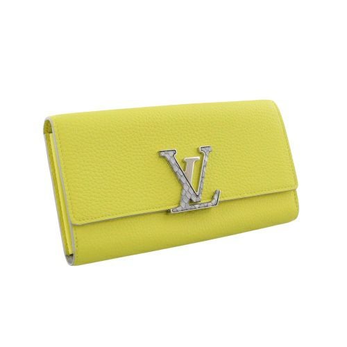 ルイヴィトン 長財布 トリヨン ポルトフォイユ・カプシーヌ イエロー LOUIS VUITTON N89197 トニックレモン