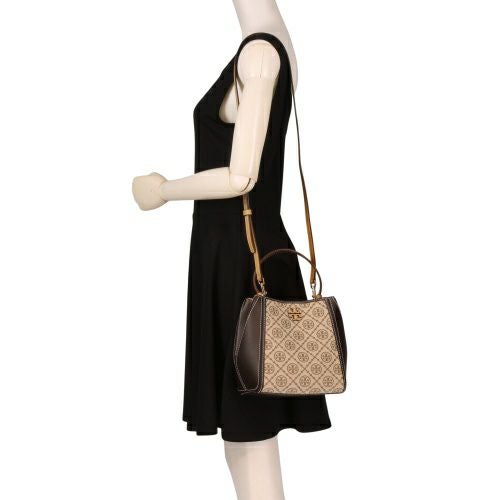 トリーバーチ ショルダーバッグ レディース MCGRAW SM BUCKET BAG ブラウン TORY BURCH 172042 371 HAZELNUT