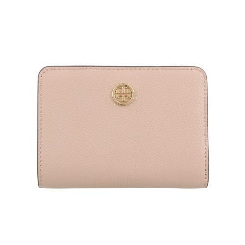 トリーバーチ 二つ折り財布 レディース ROBINSON BI FOLD WALLET ピンク TORY BURCH 170348 927 GOAN SAND