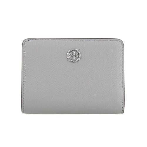 トリーバーチ 二つ折り財布 レディース ROBINSON BI FOLD WALLET グレー TORY BURCH 170348 020 LIGHT GRANITE