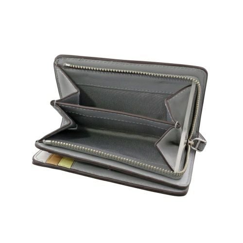 トリーバーチ 二つ折り財布 レディース ROBINSON BI FOLD WALLET グレー TORY BURCH 170348 020 LIGHT GRANITE