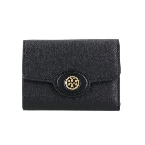 トリーバーチ 三つ折り財布 レディース ROBINSON SM WALLET ブラック TORY BURCH 165002 001 BLACK