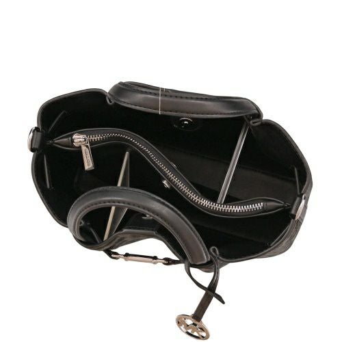 マイケルコース ハンドバッグ レディース カーソン スモール レオパードプリント カーフヘア サッチェル ブラック MICHAEL KORS 35F5S2ZS5H