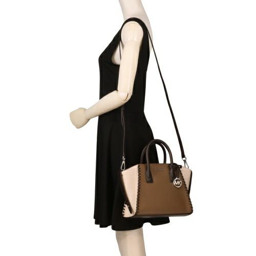 マイケルコース ハンドバッグ レディース アヴリル スモール レザー サッチェル ブラウン MICHAEL KORS 35F5S4VS1L