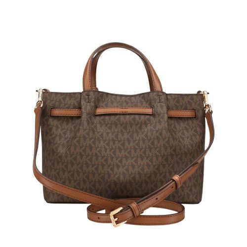 マイケルコース ハンドバッグ レディース カーソン スモール シグネチャー ロゴ サッチェル ブラウン MICHAEL KORS 35S5G2ZS5B